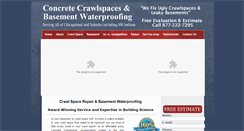 Desktop Screenshot of concretecrawlspaces.com